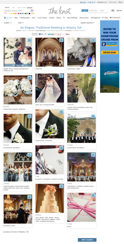 The Knot features Nadia D. Photography