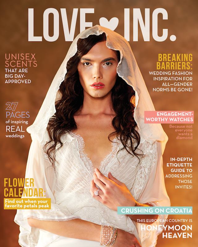 Love Inc. transgender wedding fashion shoot