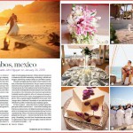 Mexico destination wedding photographed by Choco Studio featured in Destination Weddings & Honeymoons summer 2010 issue