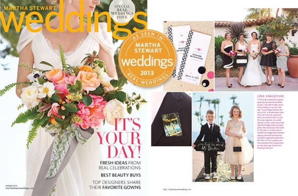 Martha Stewart Weddings features Amanda's real wedding