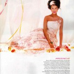 Engagement ring by Yael Designs featured on a model in Modern Bride Nov/Dec 2009 issue