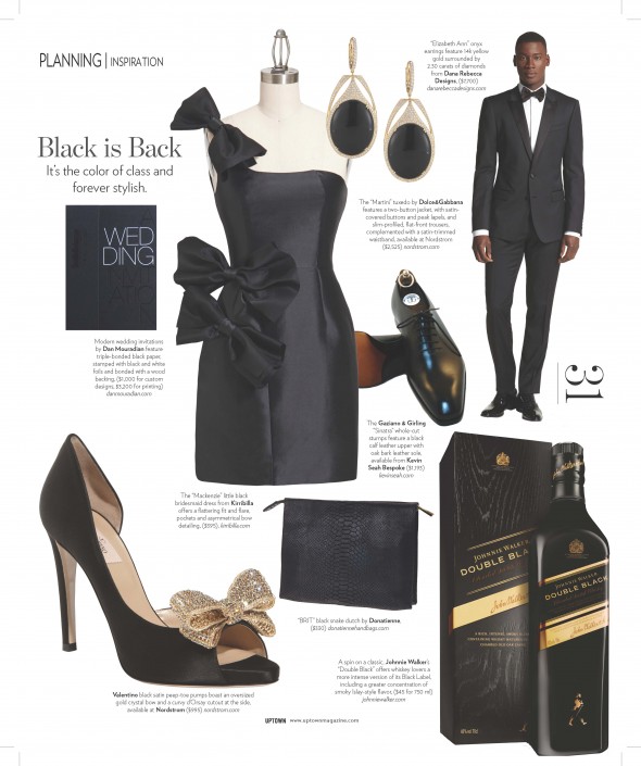 Beautiful Black Bridesmaid dress by Kirribilla is featured in Uptown Magazine